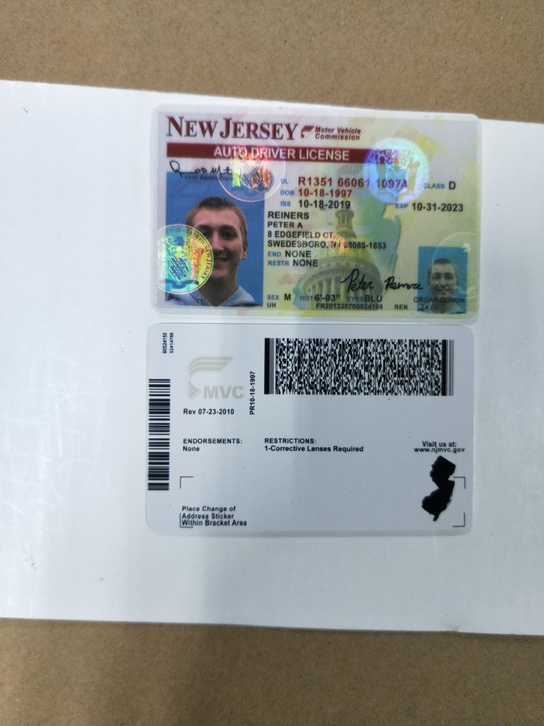 what info for a new jersey fake