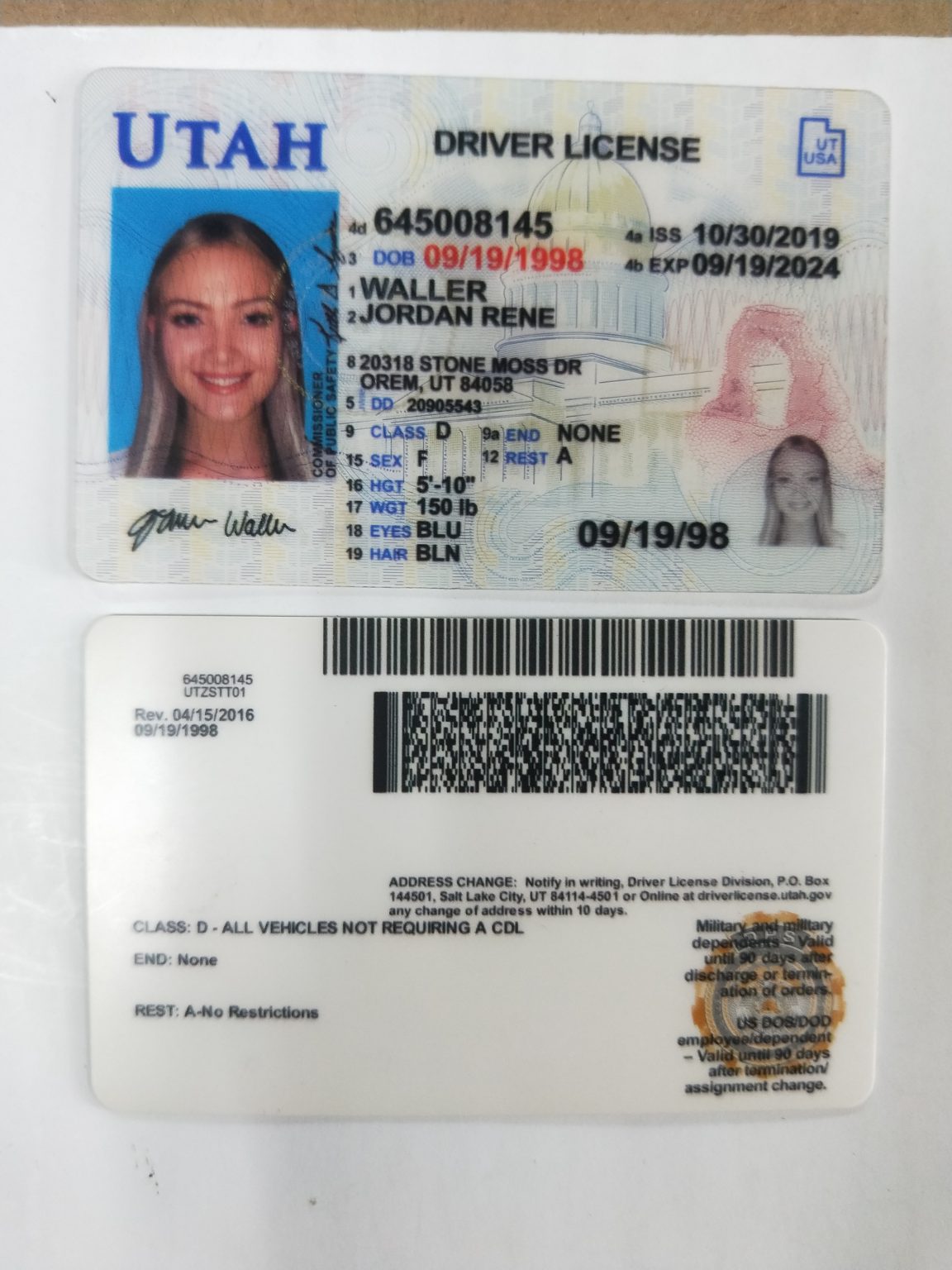 Utah Fake ID | Buy Scannable Fake IDs | IDTop