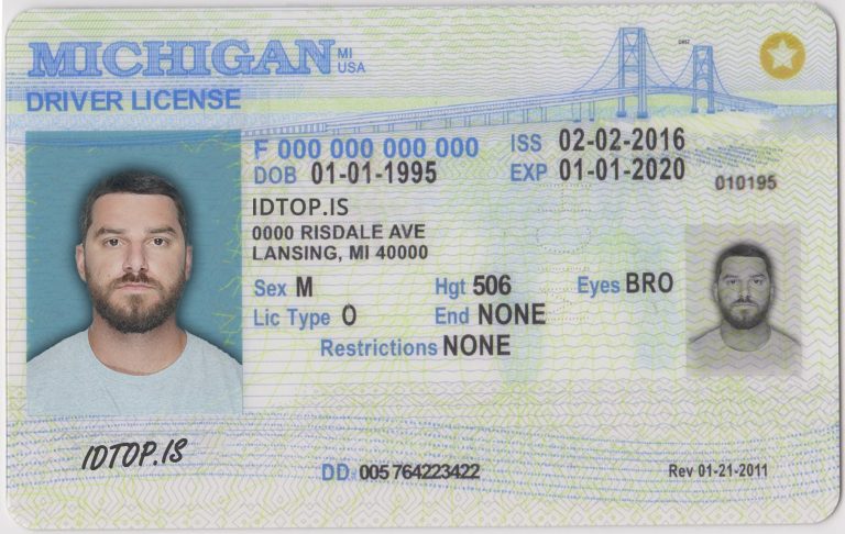 Michigan Fake ID | Buy Scannable Fake IDs | IDTop