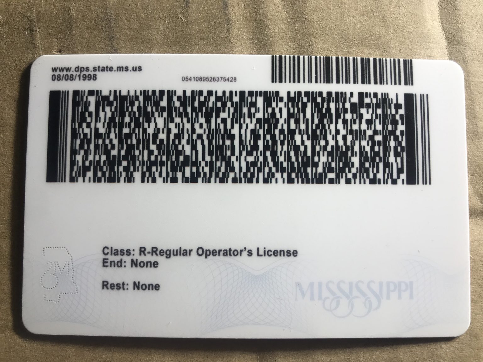 Mississippi Fake ID Buy Scannable Fake IDs IDTop   Mississippi Fake Id Back 1536x1152 