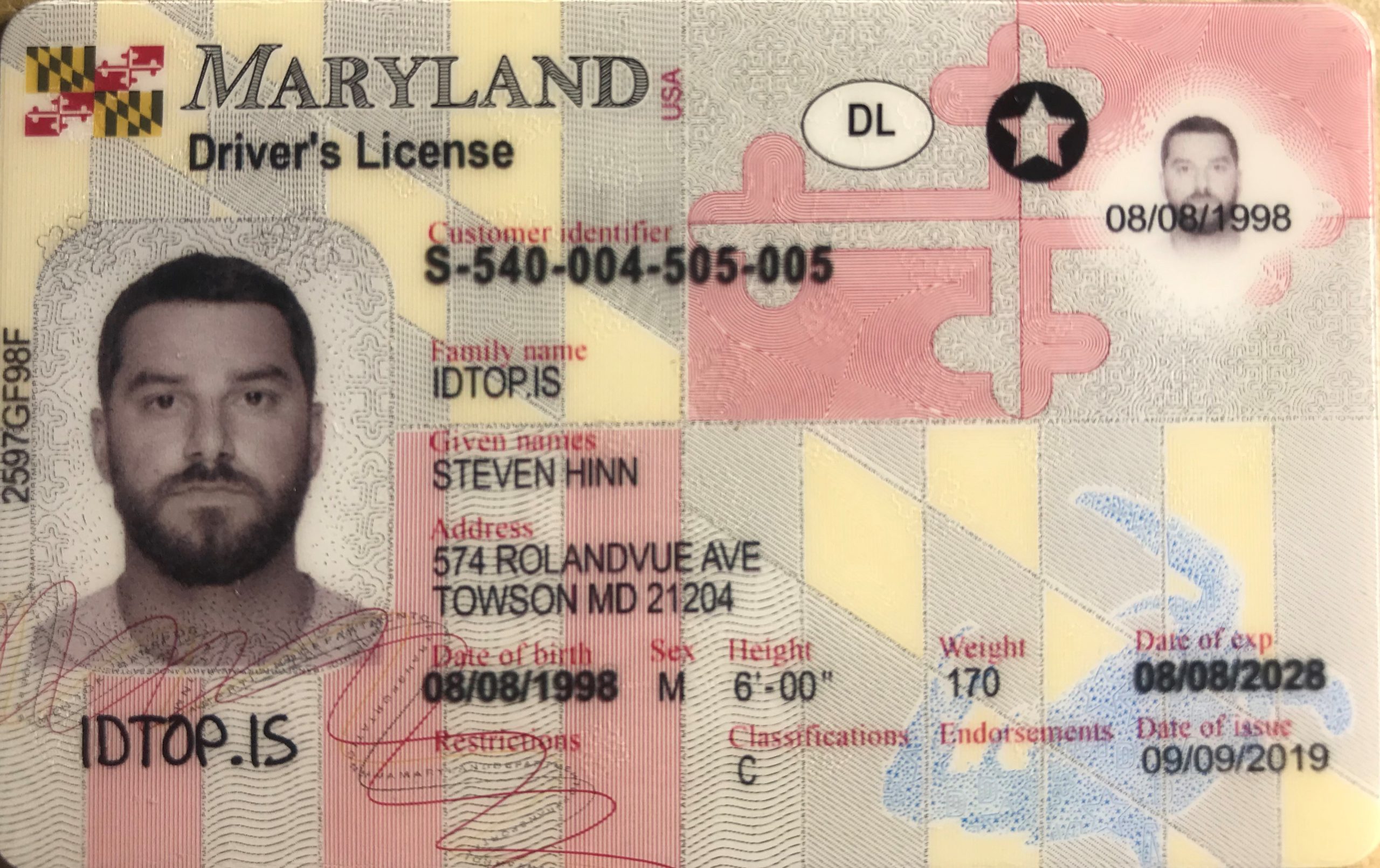 Maryland Fake ID | Buy Scannable Fake IDs | IDTop